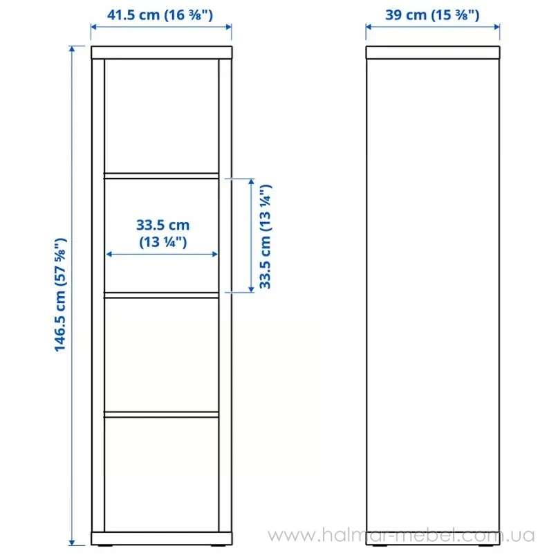 Стелаж KALLAX 42x147 IKEA імітація дуба Стелаж KALLAX 42x147 IKEA імітація дуба