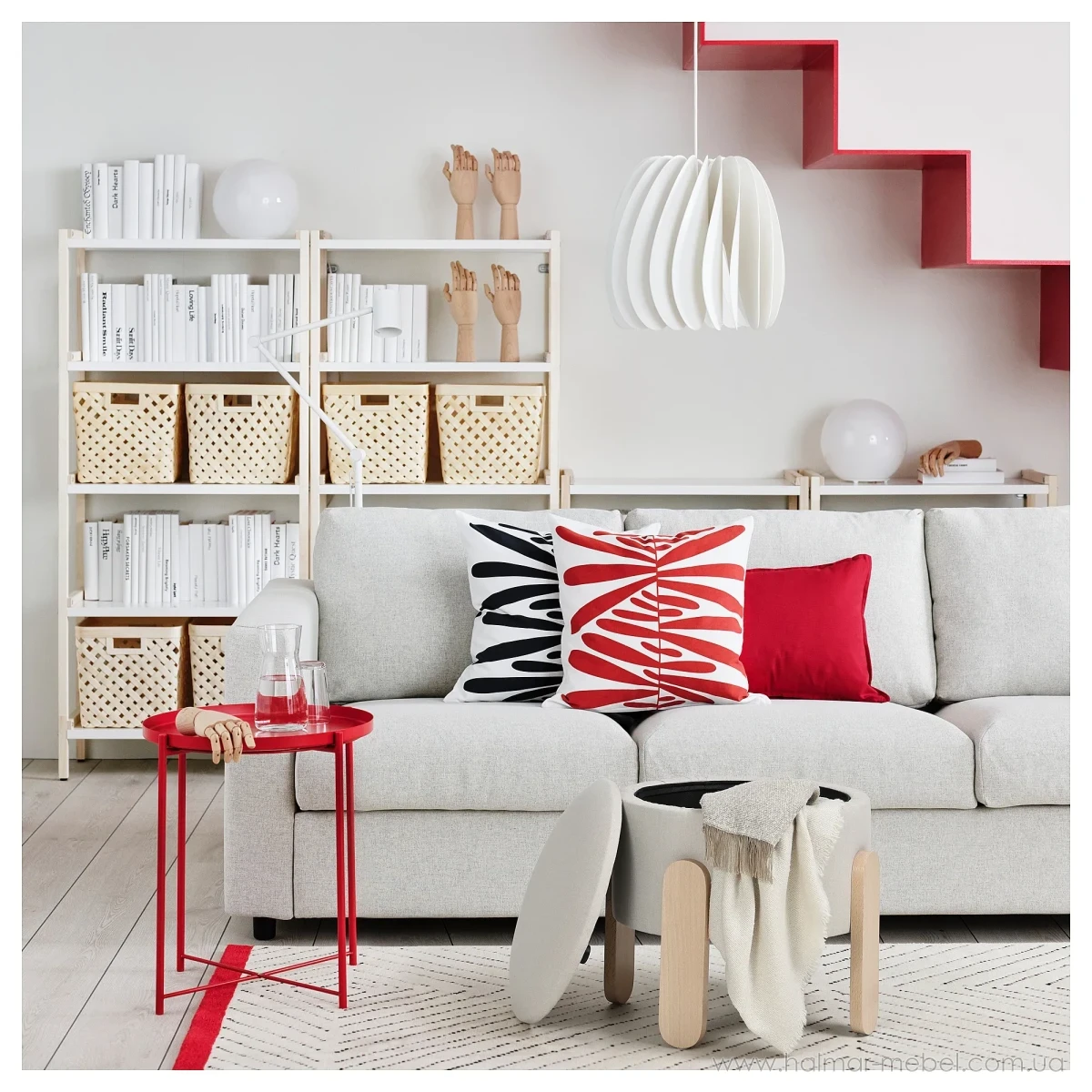 Пуф із контейнером FÖRLUNDA IKEA бежевий Пуф із контейнером FÖRLUNDA IKEA бежевий