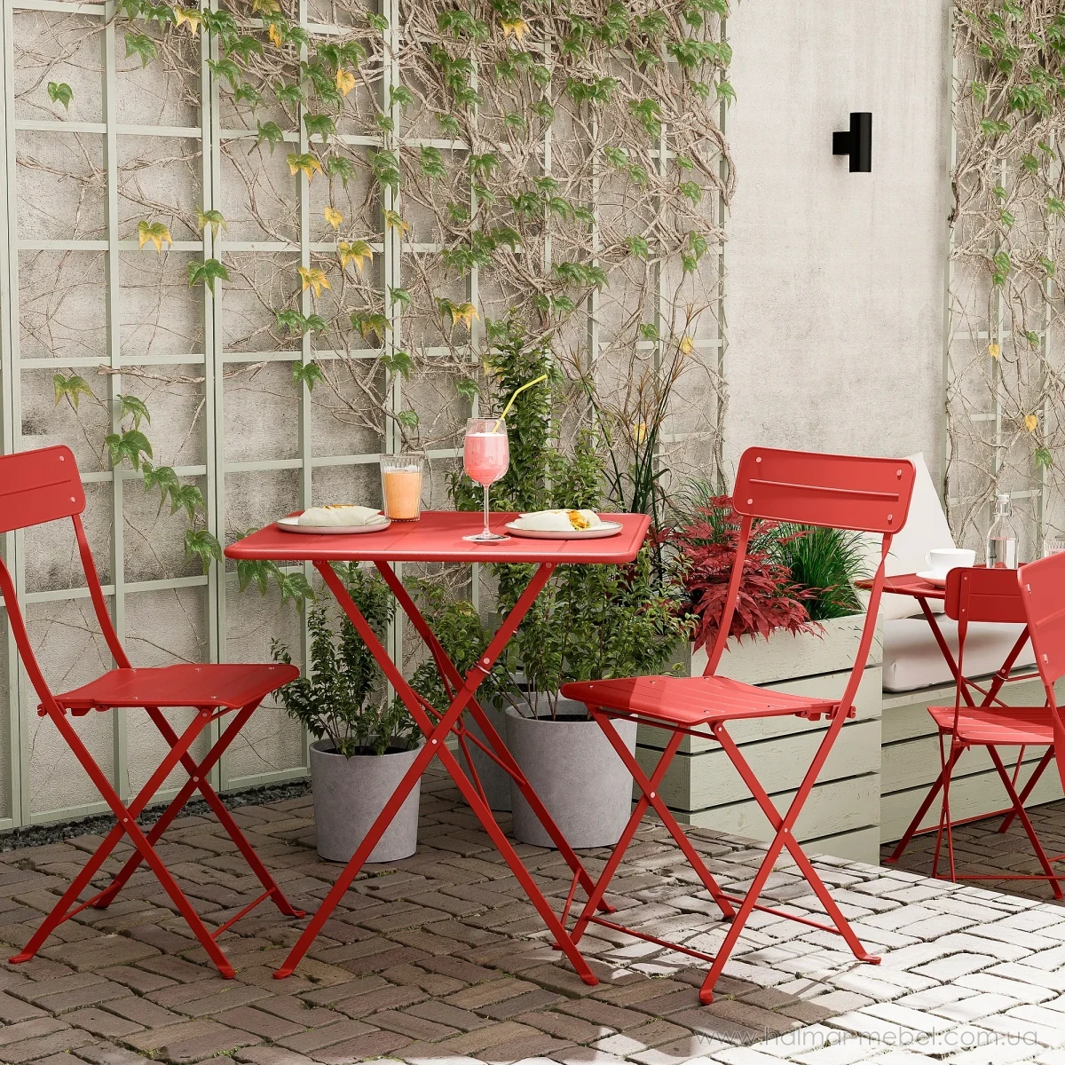 Складний стіл SUNDSÖ IKEA яскраво-червоний Складний стіл SUNDSÖ IKEA яскраво-червоний