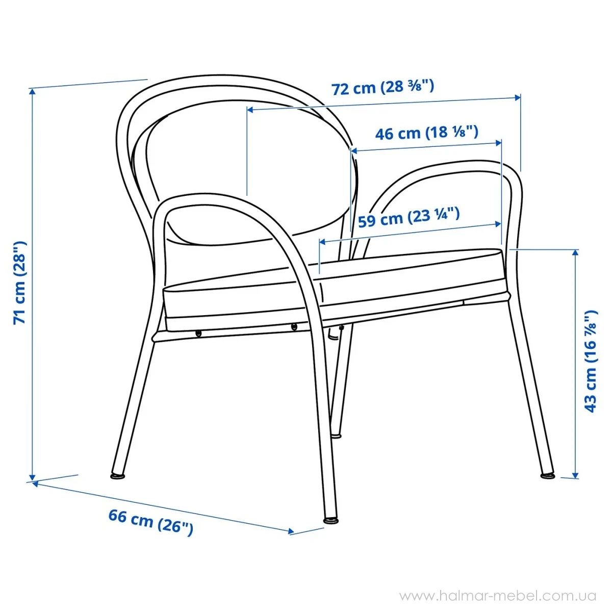 Крісло ISMANTORP IKEA світло-бежевий Крісло ISMANTORP IKEA світло-бежевий