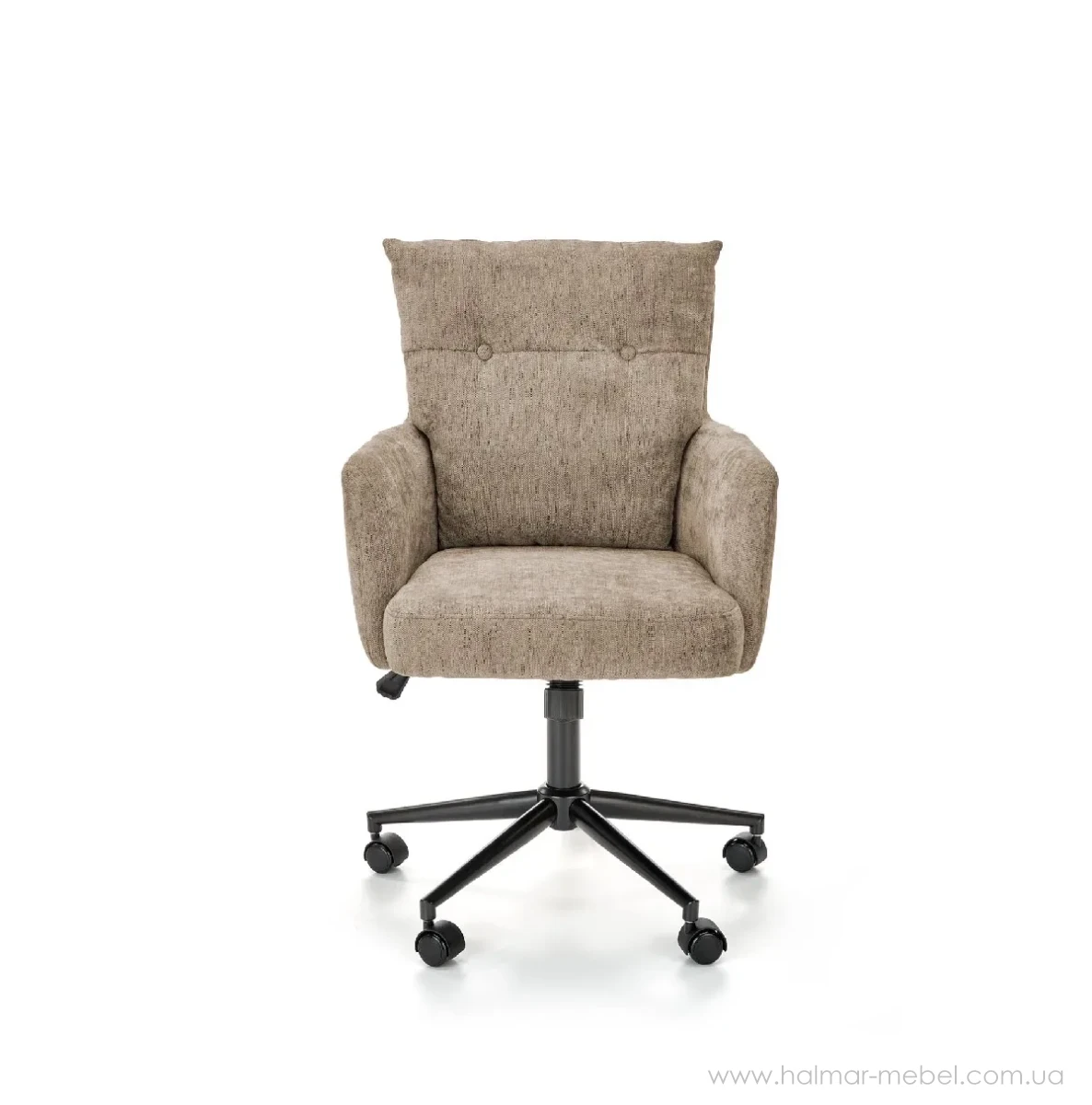 Крісло поворотне FLORES Halmar світло-бежевий Крісло поворотне FLORES Halmar світло-бежевий