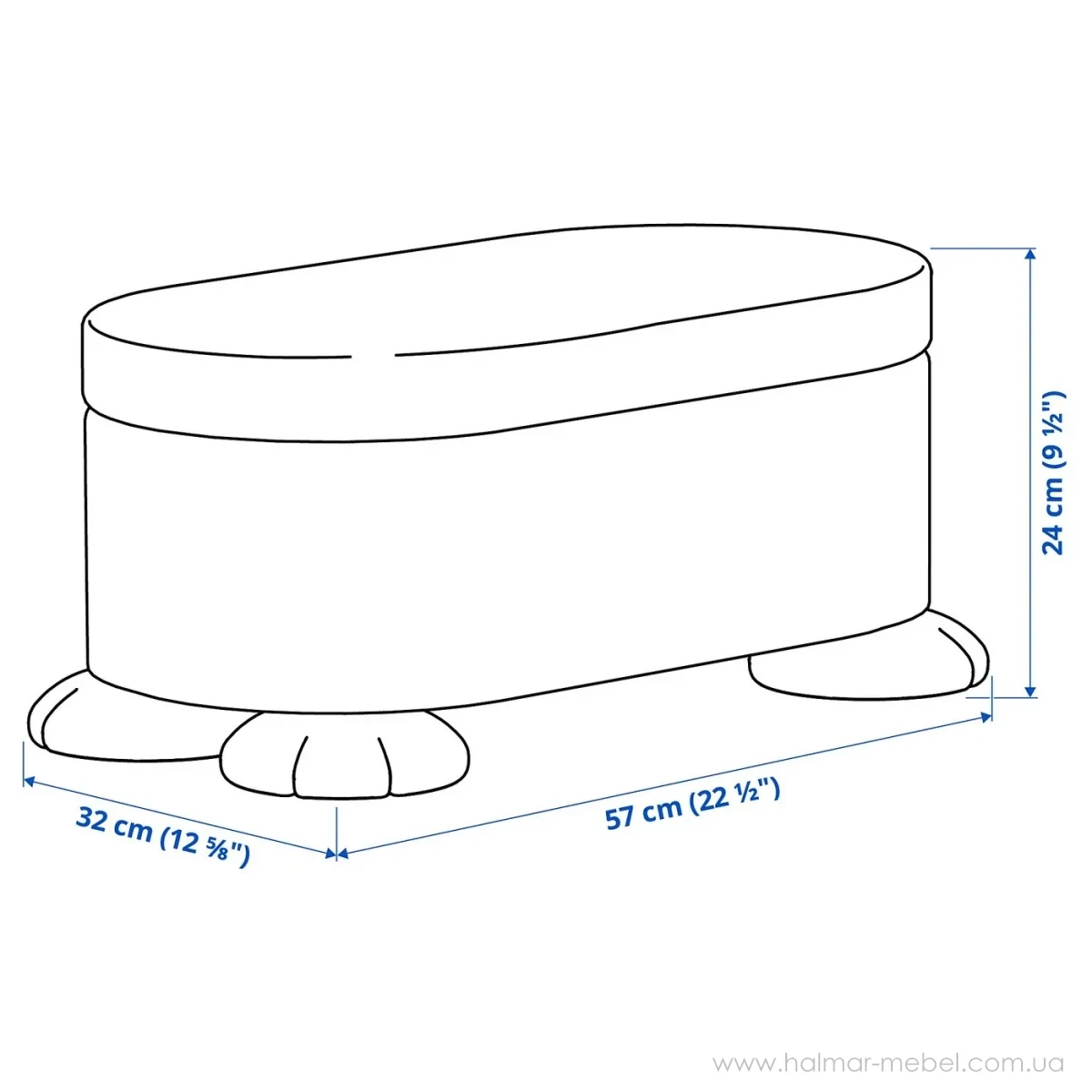 Пуф з контейнером дитячий GREJSIMOJS IKEA жовтий Пуф з контейнером дитячий GREJSIMOJS IKEA жовтий