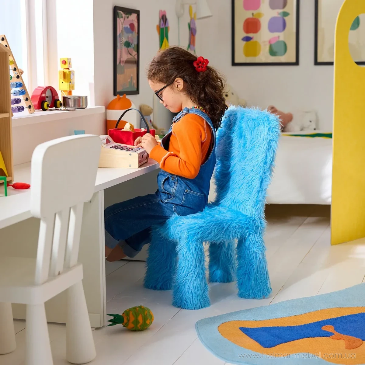 Чохол для дитячого стільчика GREJSIMOJS IKEA синій Чохол для дитячого стільчика GREJSIMOJS IKEA синій