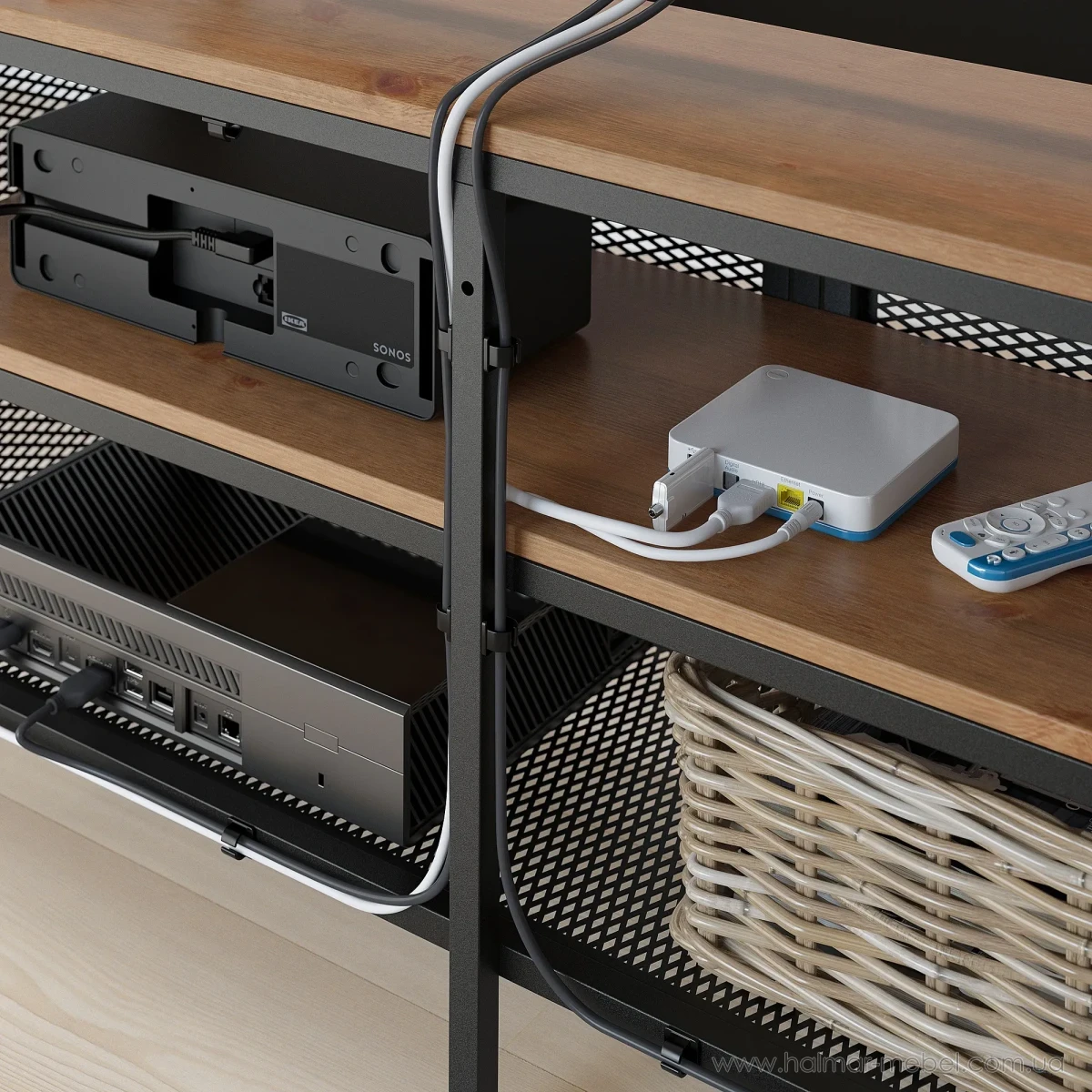 Тумба під телевізор FJÄLLBO IKEA 150х54 чорний Тумба під телевізор FJÄLLBO IKEA 150х54 чорний