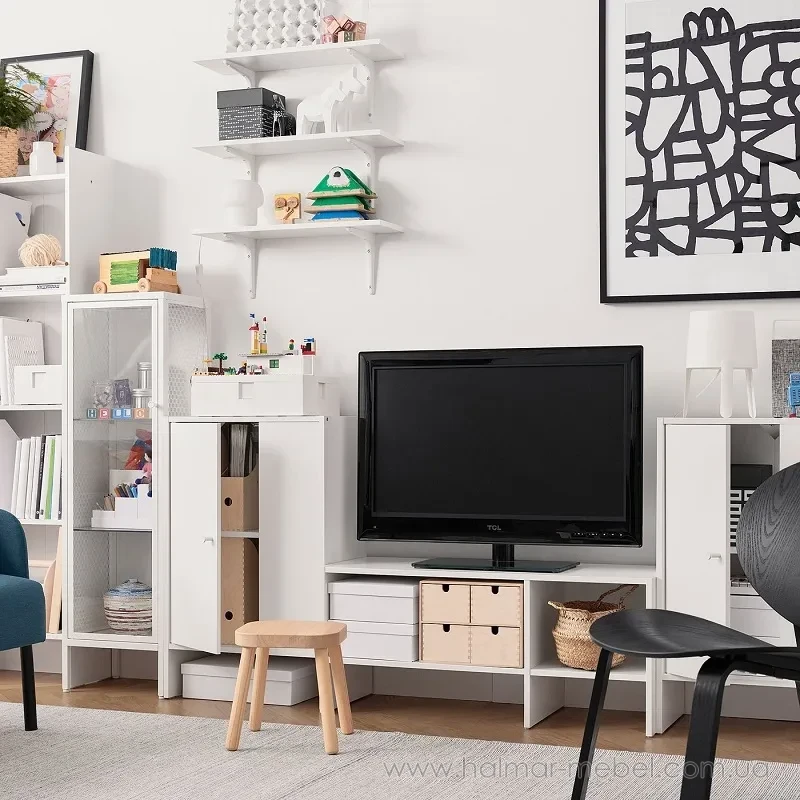 Тумба під телевізор BAGGEBO IKEA білий Тумба під телевізор BAGGEBO IKEA білий