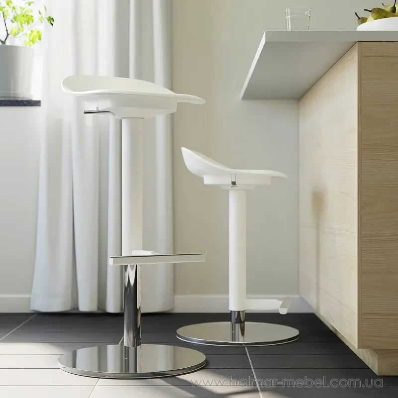 Стілець барний JANINGE IKEA білий Стілець барний JANINGE IKEA білий