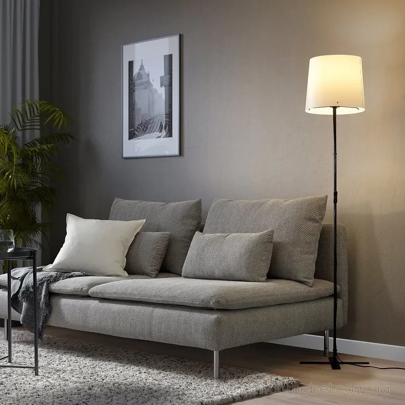 Підлогова лампа BARLAST IKEA чорний/білий Підлогова лампа BARLAST IKEA чорний/білий