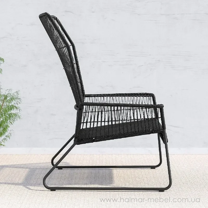 Крісло садове TALLSKÄR IKEA чорний Крісло садове TALLSKÄR IKEA чорний