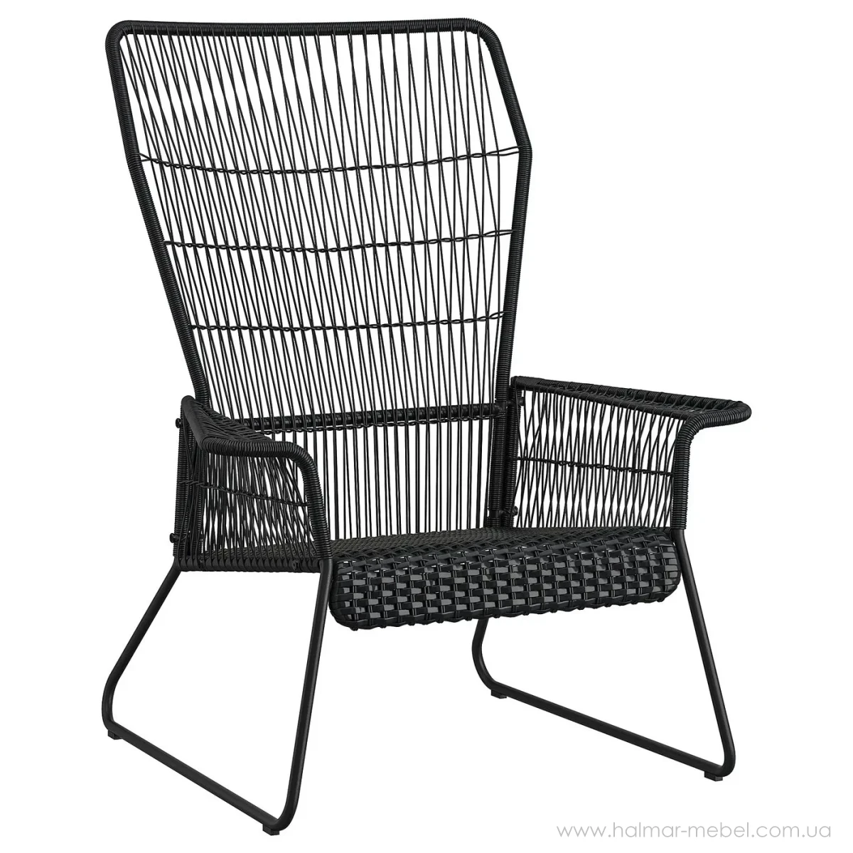 Крісло садове TALLSKÄR IKEA чорний Крісло садове TALLSKÄR IKEA чорний