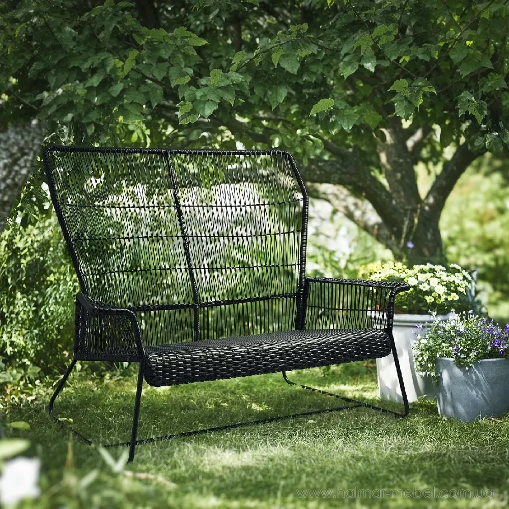 Диван садовий TALLSKÄR IKEA чорний Диван садовий TALLSKÄR IKEA чорний
