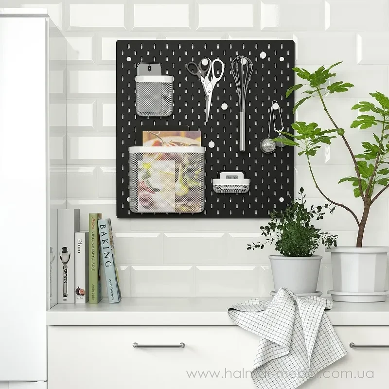 Дошка перфорована SKÅDIS IKEA 56х56 чорний Дошка перфорована SKÅDIS IKEA 56х56 чорний