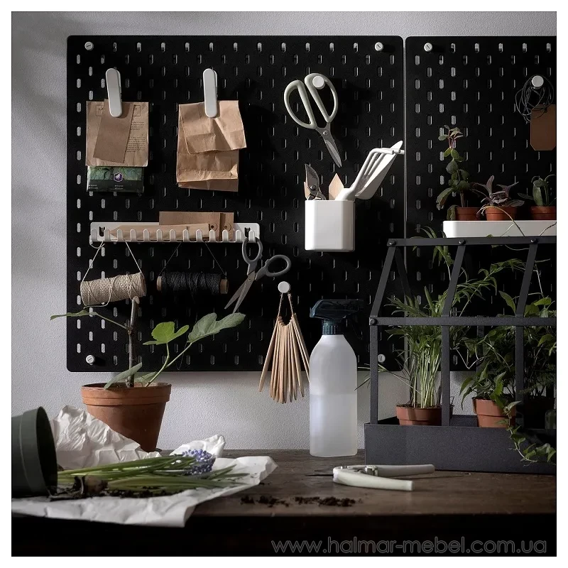 Дошка перфорована SKÅDIS IKEA 56х56 чорний Дошка перфорована SKÅDIS IKEA 56х56 чорний