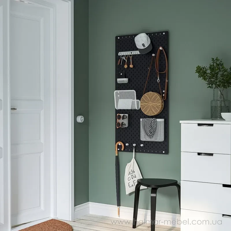 Дошка перфорована SKÅDIS IKEA 56х56 чорний Дошка перфорована SKÅDIS IKEA 56х56 чорний