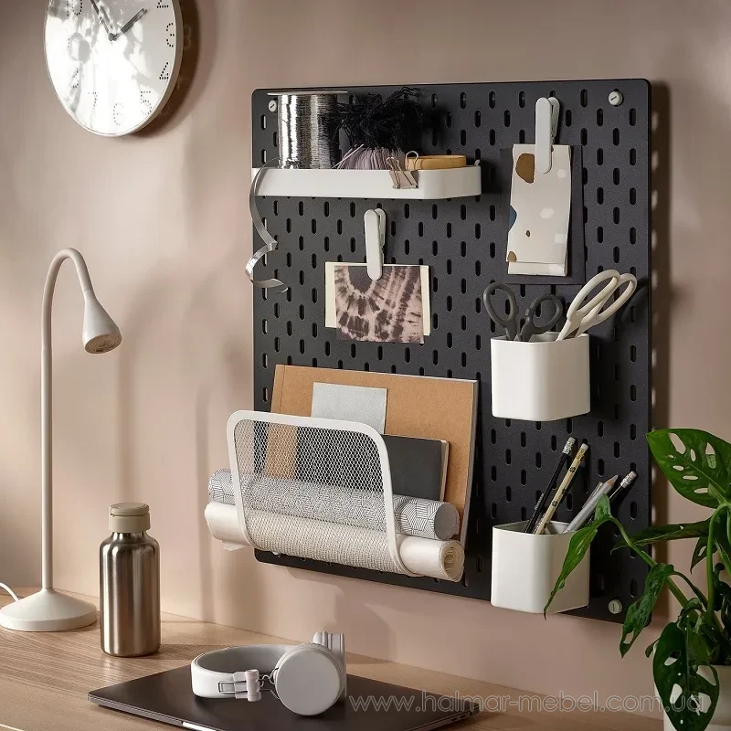 Дошка перфорована SKÅDIS IKEA 56х56 чорний Дошка перфорована SKÅDIS IKEA 56х56 чорний