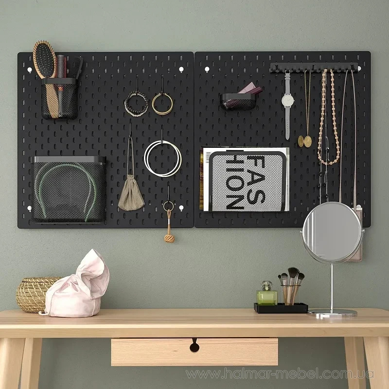 Дошка перфорована SKÅDIS IKEA 56х56 чорний Дошка перфорована SKÅDIS IKEA 56х56 чорний