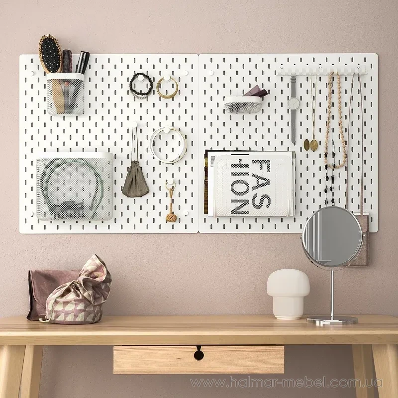 Дошка перфорована SKÅDIS IKEA 56х56 білий Дошка перфорована SKÅDIS IKEA 56х56 білий