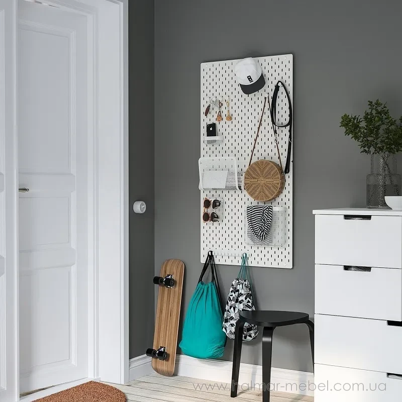 Дошка перфорована SKÅDIS IKEA 56х56 білий Дошка перфорована SKÅDIS IKEA 56х56 білий