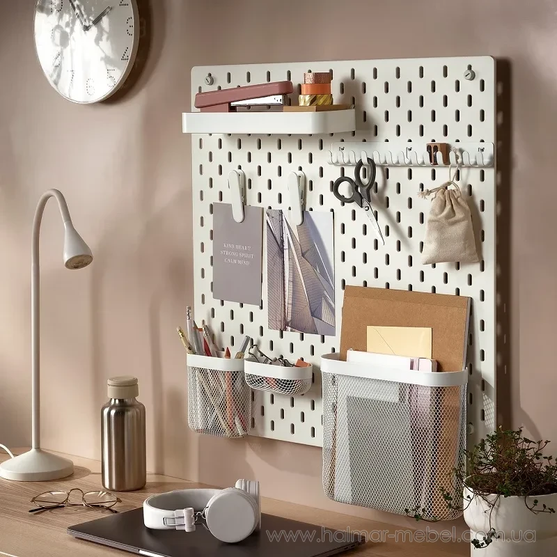 Дошка перфорована SKÅDIS IKEA 56х56 білий Дошка перфорована SKÅDIS IKEA 56х56 білий