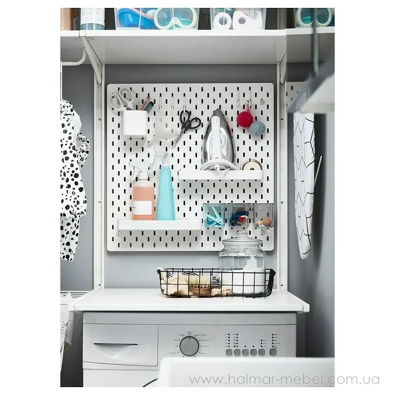 Дошка перфорована SKÅDIS IKEA 56х56 білий Дошка перфорована SKÅDIS IKEA 56х56 білий