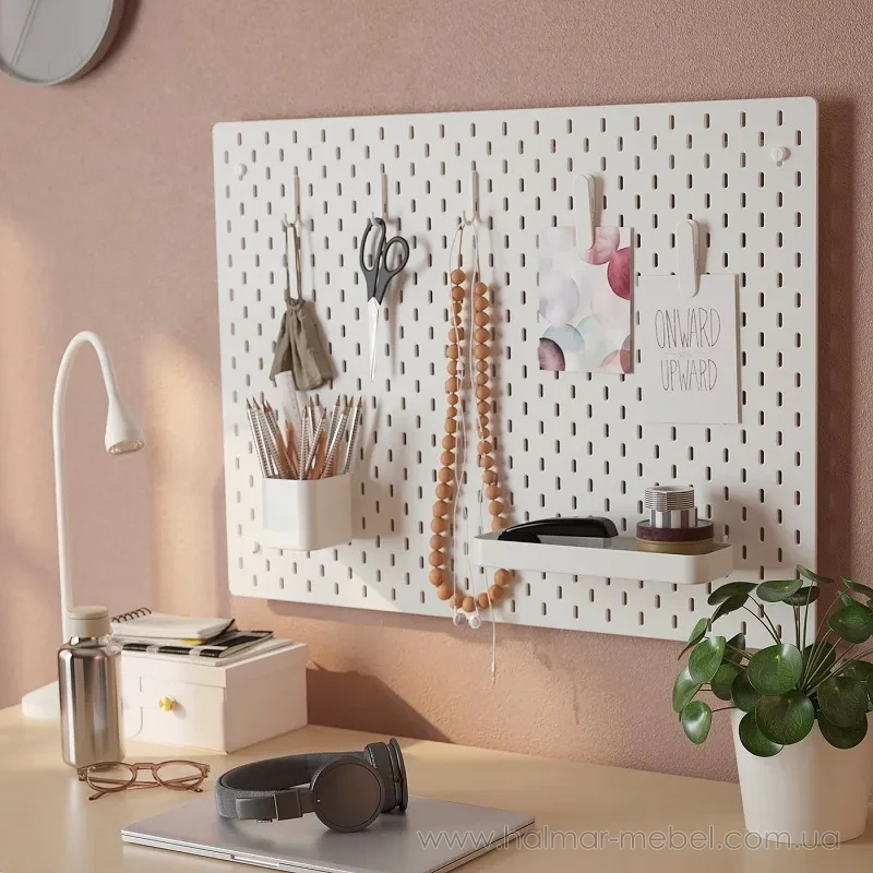 Набір аксесуарів SKÅDIS IKEA 7 елементів білий Набір аксесуарів SKÅDIS IKEA 7 елементів білий