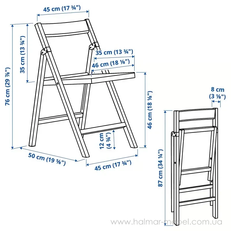 Крісло складане PS 2026 IKEA різнокольорове Крісло складане PS 2026 IKEA різнокольорове