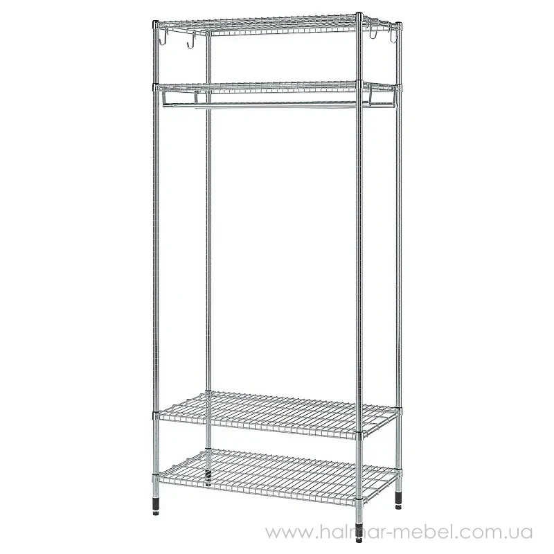 Стелаж з вішалкою для одягу OMAR IKEA 92x50x201 см Стелаж з вішалкою для одягу OMAR IKEA 92x50x201 см