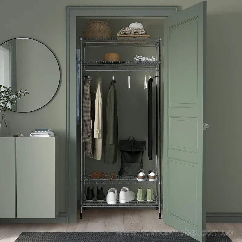 Стелаж з вішалкою для одягу OMAR IKEA 92x50x201 см Стелаж з вішалкою для одягу OMAR IKEA 92x50x201 см