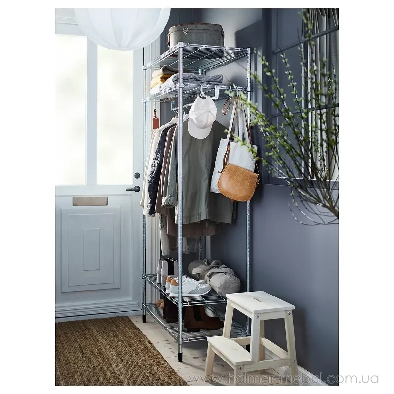 Стелаж з вішалкою для одягу OMAR IKEA 92x50x201 см Стелаж з вішалкою для одягу OMAR IKEA 92x50x201 см