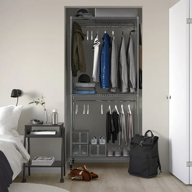 Стелаж з вішалкою для одягу OMAR IKEA 92x50x201 см Стелаж з вішалкою для одягу OMAR IKEA 92x50x201 см