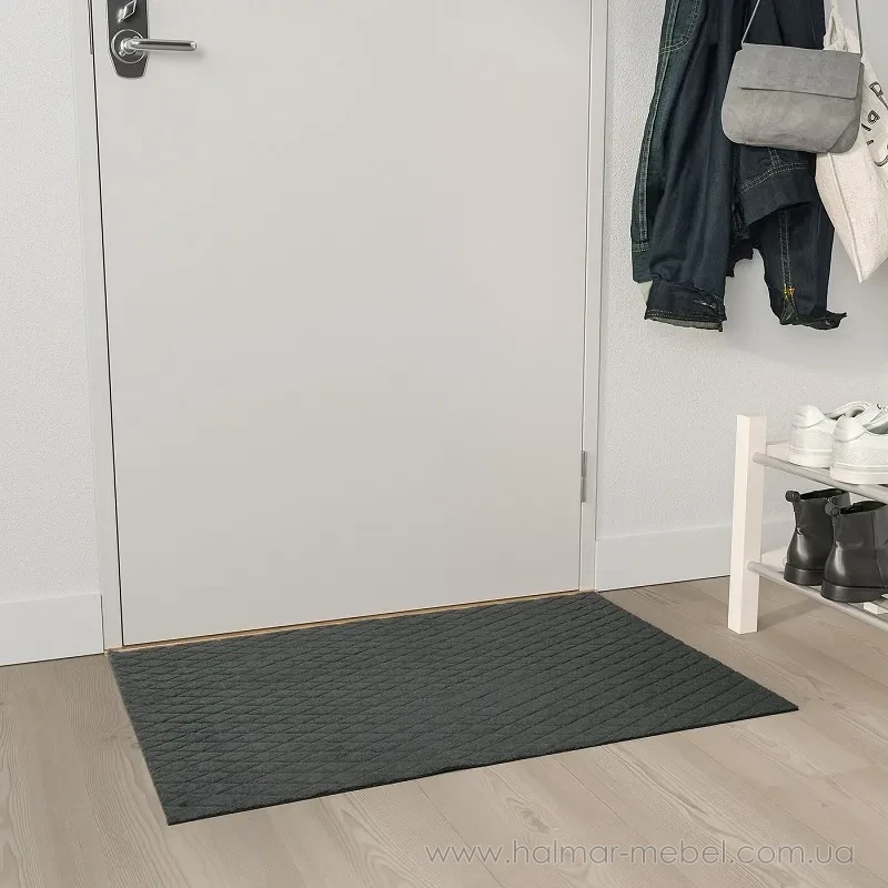 Килимок придверний ÖSTERILD IKEA 40х60 см темно-сірий Килимок придверний ÖSTERILD IKEA 40х60 см темно-сірий