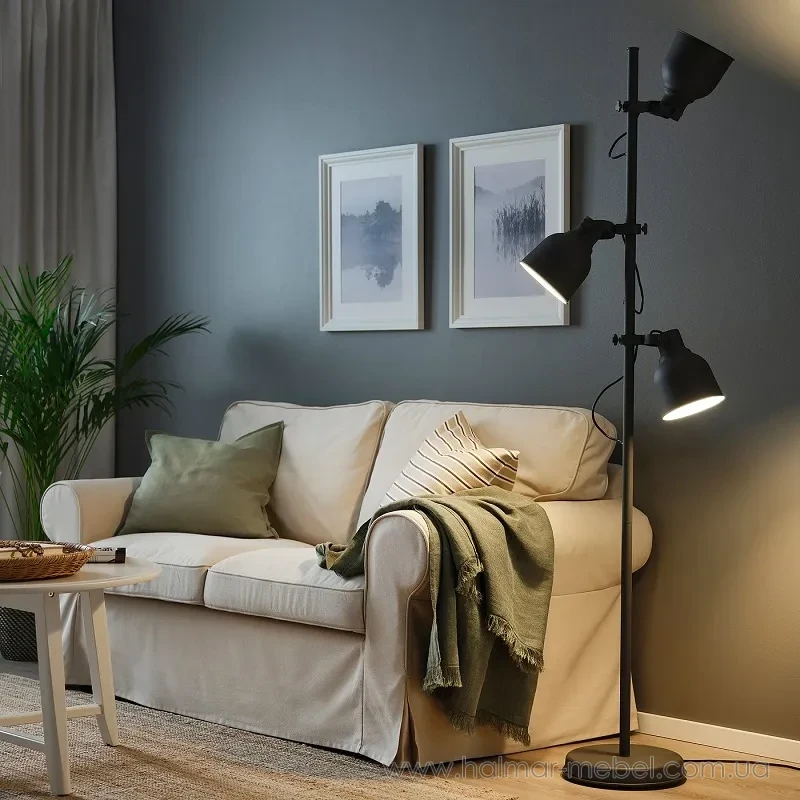 Підлогова лампа з прожекторами HEKTAR IKEA темно-сірий Підлогова лампа з прожекторами HEKTAR IKEA темно-сірий