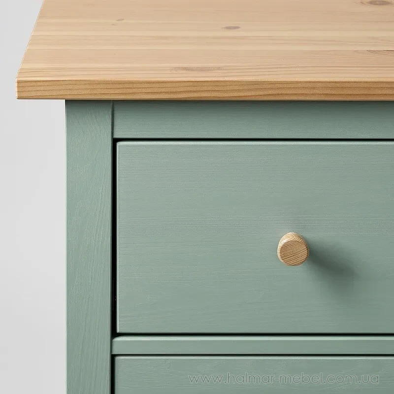 Комод HEMNES IKEA 108x96 см сіро-зелений Комод HEMNES IKEA 108x96 см сіро-зелений