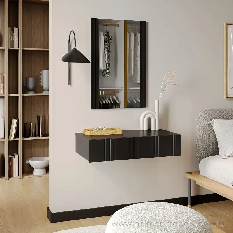 Стіл туалетний ISLA CAMA чорний матовий Стіл туалетний ISLA CAMA чорний матовий