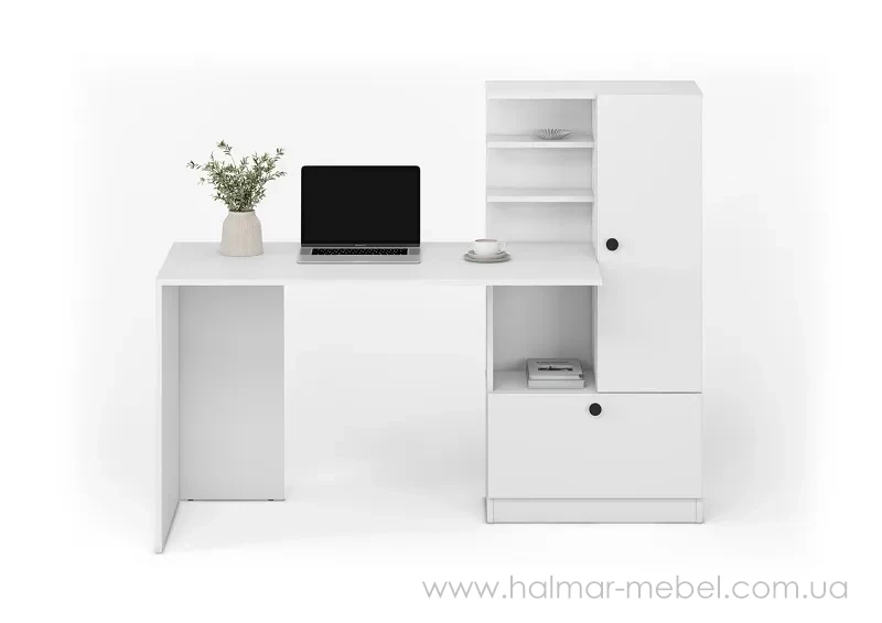 Стіл письмовий HOBAS HALMAR білий Стіл письмовий HOBAS HALMAR білий