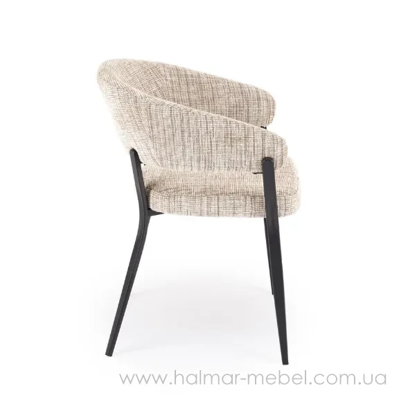 Крісло K609 HALMAR бежевий/чорний Крісло K609 HALMAR бежевий/чорний