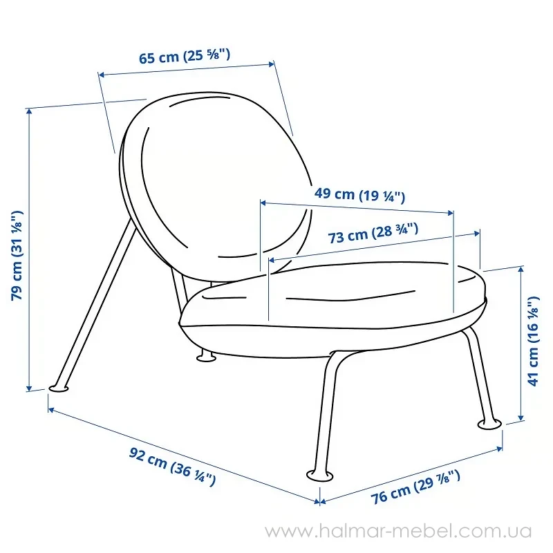 Крісло VEINGE IKEA світло-бежевий Крісло VEINGE IKEA світло-бежевий