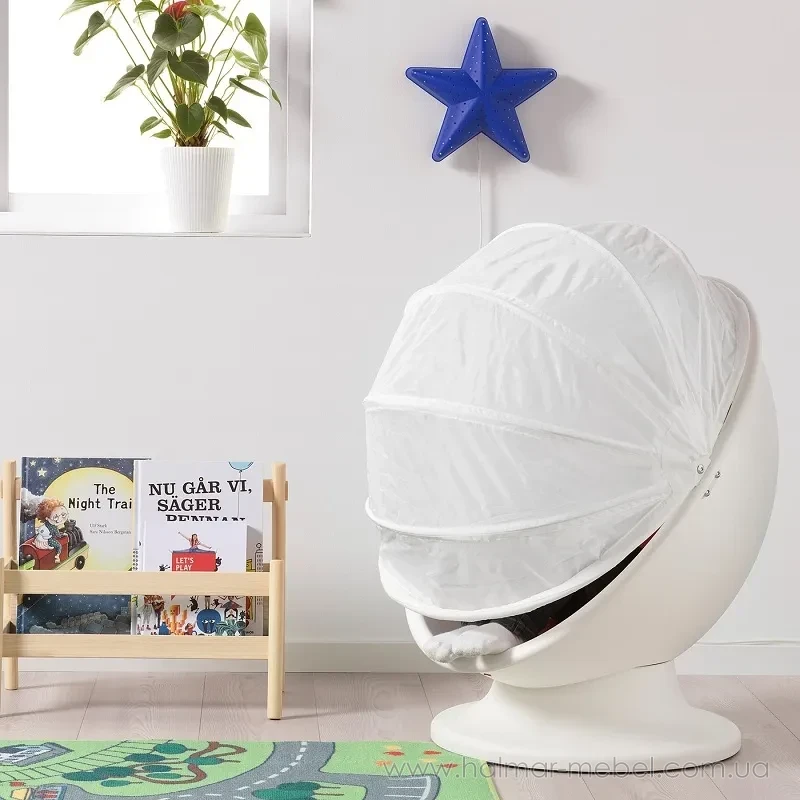 Крісло дитяче обертове IKEA PS LÖMSK білий Крісло дитяче обертове IKEA PS LÖMSK білий