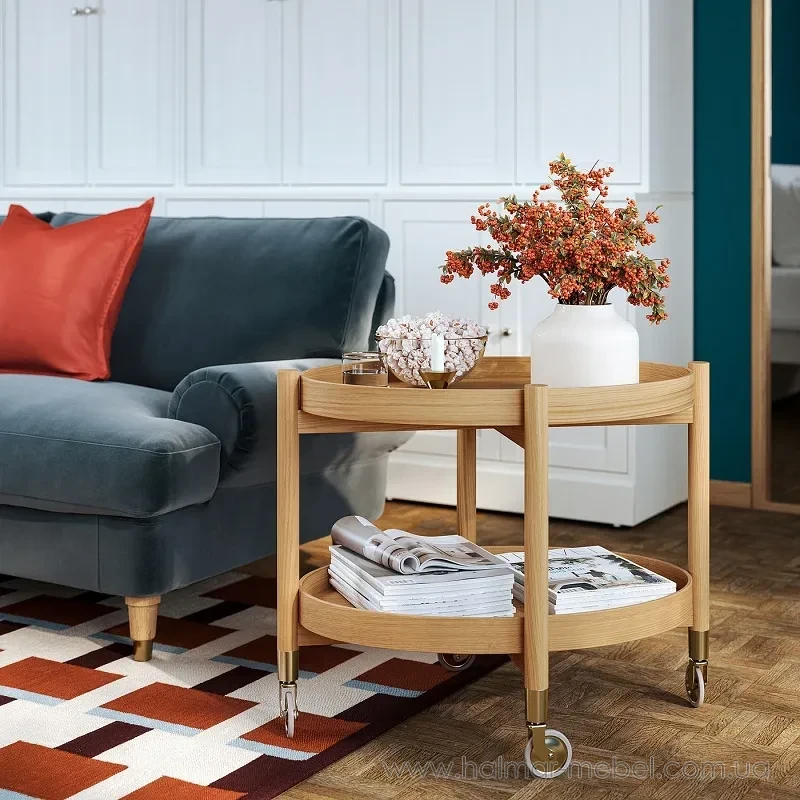 Столик-візок на колесах VALNÄS IKEA дуб Столик-візок на колесах VALNÄS IKEA дуб