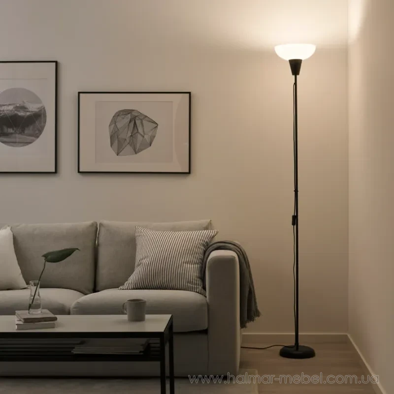 Підлогова лампа TÅGARP IKEA білий чорний 204.040.95 Підлогова лампа TÅGARP IKEA білий чорний 204.040.95