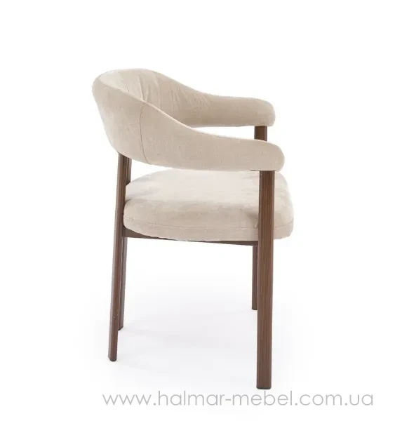 Крісло K616 HALMAR бежевий/горіх Крісло K616 HALMAR бежевий/горіх