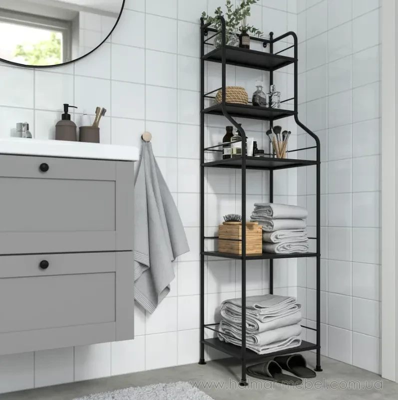 Стелаж FRÖSJÖN IKEA 40х156 см чорний Стелаж FRÖSJÖN IKEA 40х156 см чорний