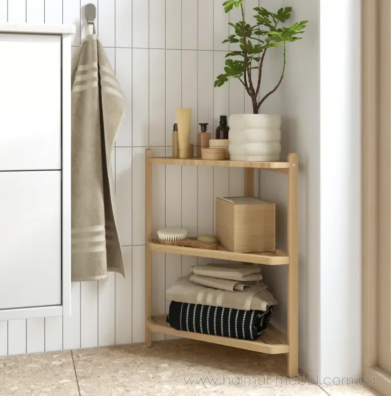 Полиця кутова STEGESUND IKEA светлый бамбук Полиця кутова STEGESUND IKEA светлый бамбук