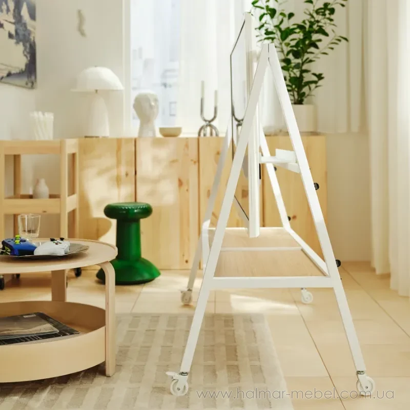 Ігрова підставка для телевізора на коліщатках YXSTABY IKEA білий Ігрова підставка для телевізора на коліщатках YXSTABY IKEA білий