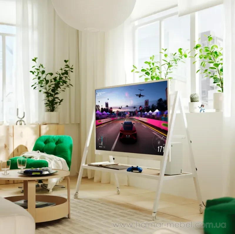 Ігрова підставка для телевізора на коліщатках YXSTABY IKEA білий Ігрова підставка для телевізора на коліщатках YXSTABY IKEA білий
