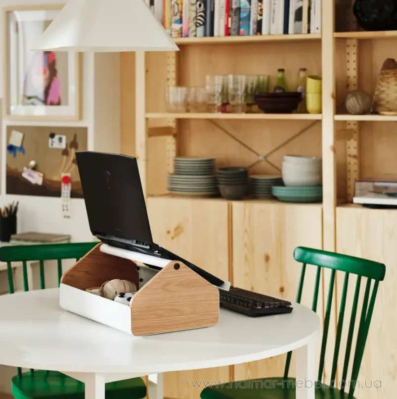 Ігрова підставка для ноутбука з відсіком для зберігання YXSTABY IKEA білий Ігрова підставка для ноутбука з відсіком для зберігання YXSTABY IKEA білий