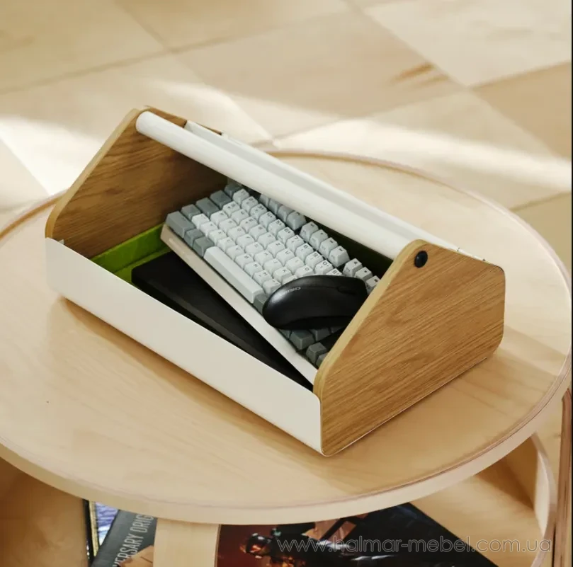 Ігрова підставка для ноутбука з відсіком для зберігання YXSTABY IKEA білий Ігрова підставка для ноутбука з відсіком для зберігання YXSTABY IKEA білий
