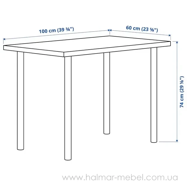 Меблевий комплект LINNMON/VIHALS IKEA стіл+стілець+комод+дзеркало чорно-коричневий/сіро-зелений Меблевий комплект LINNMON/VIHALS IKEA стіл+стілець+комод+дзеркало чорно-коричневий/сіро-зелений