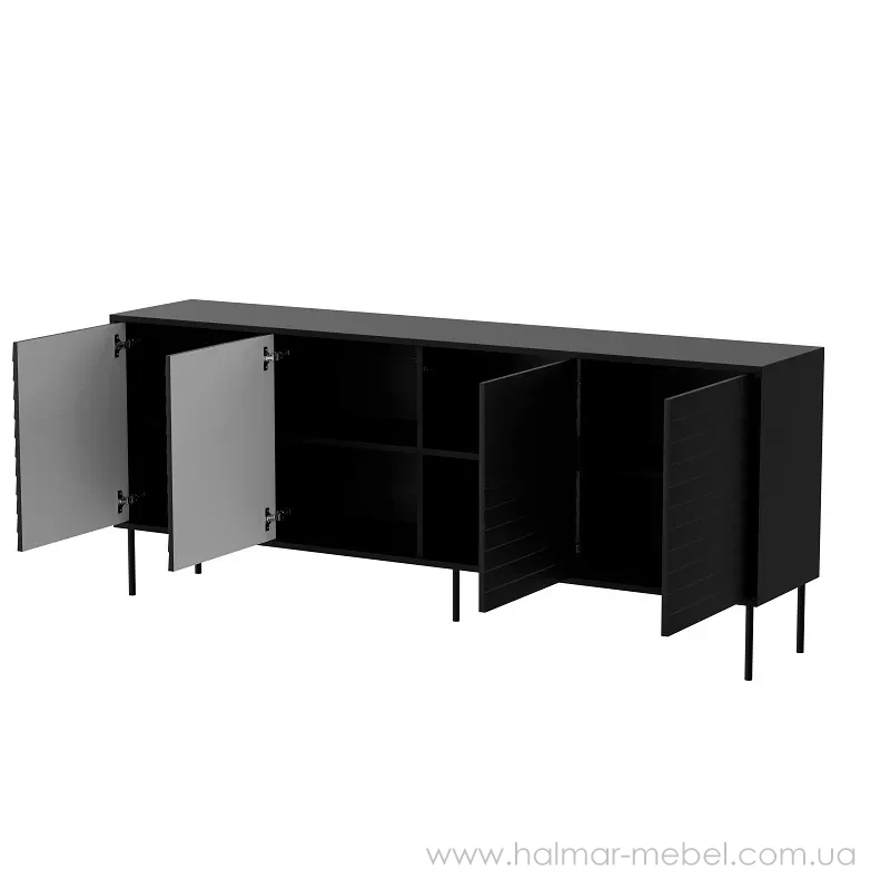 Комод 4D CORTINA 200 CAMA чорний Комод 4D CORTINA 200 CAMA чорний