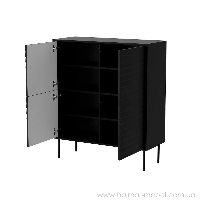 Комод 4D CORTINA CAMA чорний Комод 4D CORTINA CAMA чорний
