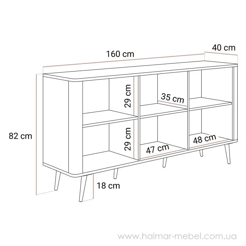 Комод 3D AUTUMN LUKMEBEL кашемір/горіх Комод 3D AUTUMN LUKMEBEL кашемір/горіх